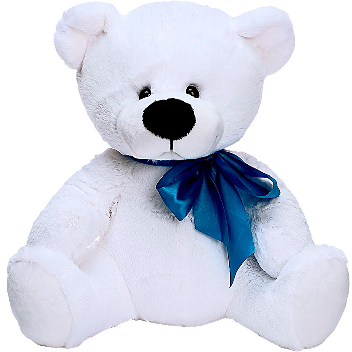 Мягкая игрушка Медведь Паша, цвет белый, 38 см