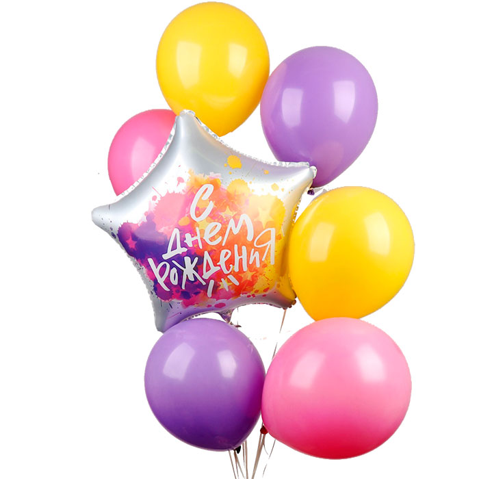 Букет из шаров С днём рождения