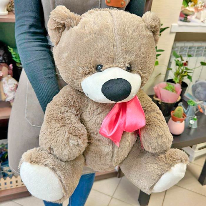 Мягкая игрушка Медведь Паша, цвет коричневый, 38 см
